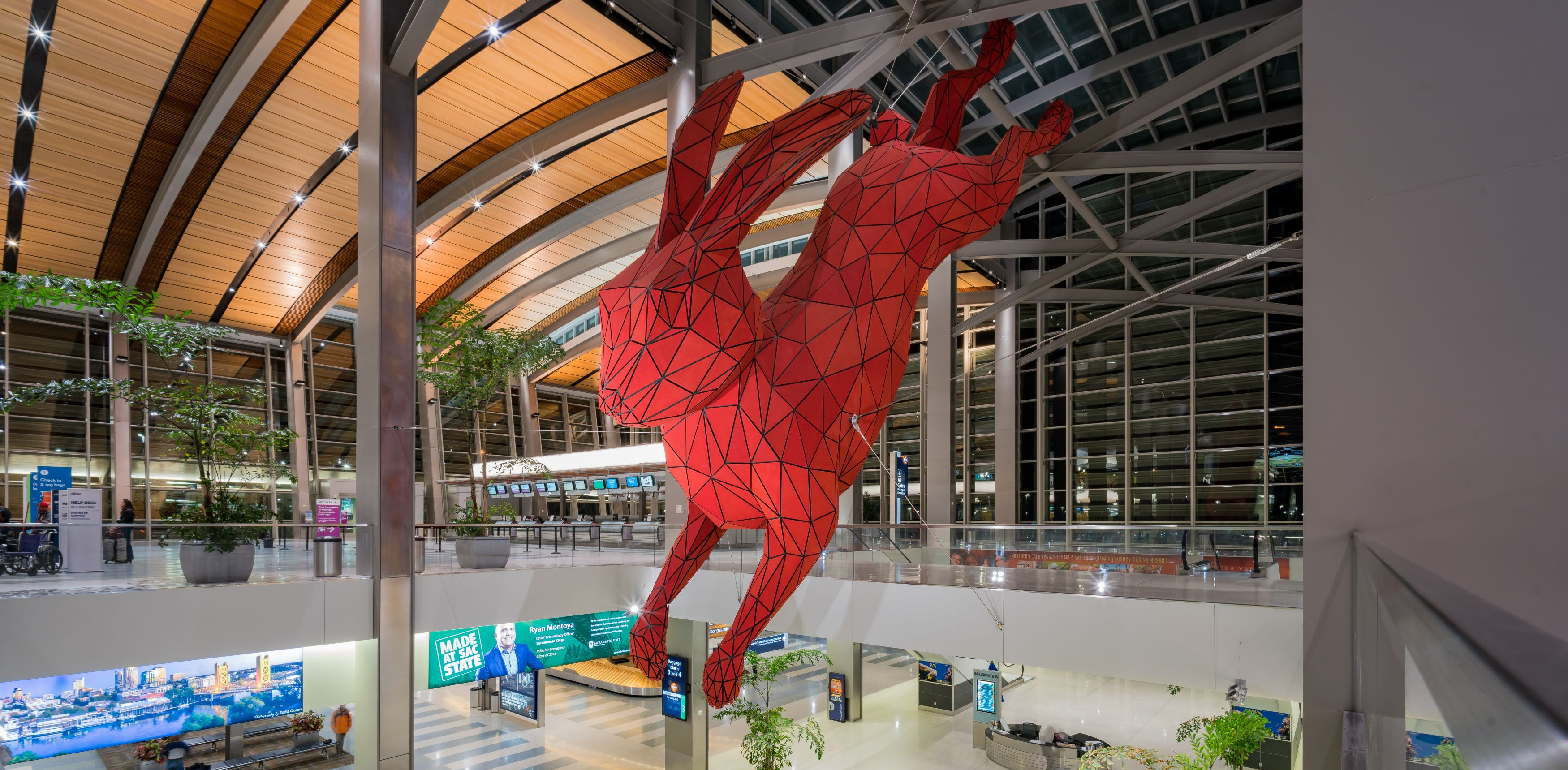 Red Rabbit at the Sacramento Int'l Airport lobby